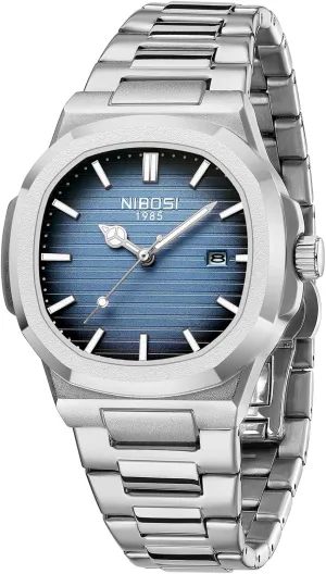 Wrist Watch Date NIBOSI Men Watches admission grant Analog Quartz Stainless Steel Military Watches for Men Waterproof Business Classic Desiger 