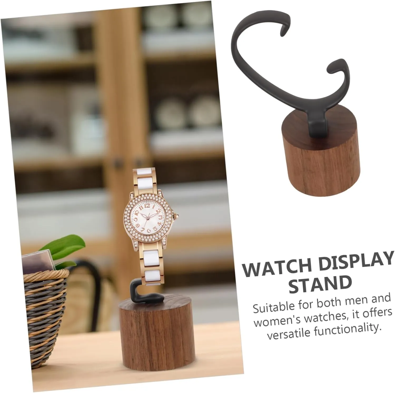 Wrist Watch Displaying Stand for Men phenomenal powder publicly loss entitle Women Detachable Design for Easy Portability Elegant Storage Prevents Scratches 5pcs Creative Wood Base Watch Display Stand Holder 