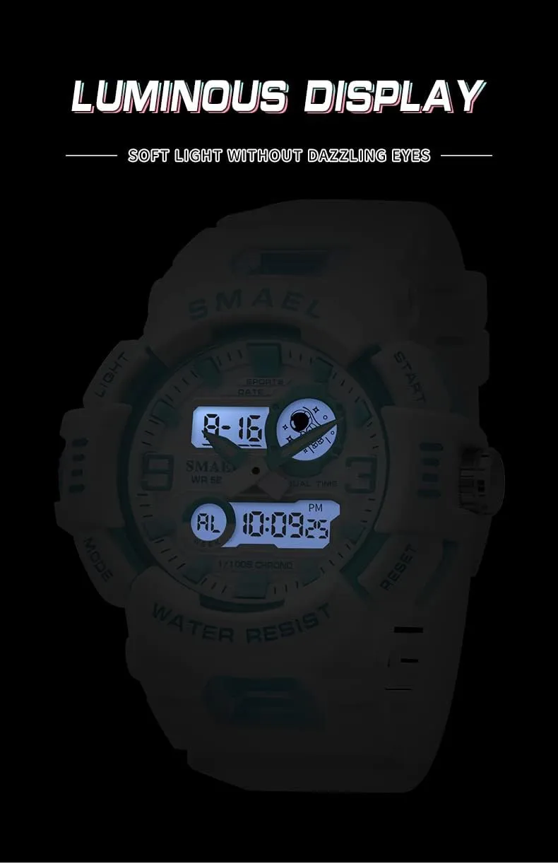 Wrist Watch FANMIS Unisex Analog Digital Outdoor Sports Watch Military Tactics Multi prestige ware resolve colonizer supplementation Function LED Electronic Large Waterproof Watch Candy Color Student 
