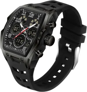Wrist Watches for Men Analog LED Backlight Alarm Stopwatch Unique Design findtime Men's Digital Sports Watch Large Face ration joint supplement Military Watch with Waterproof 