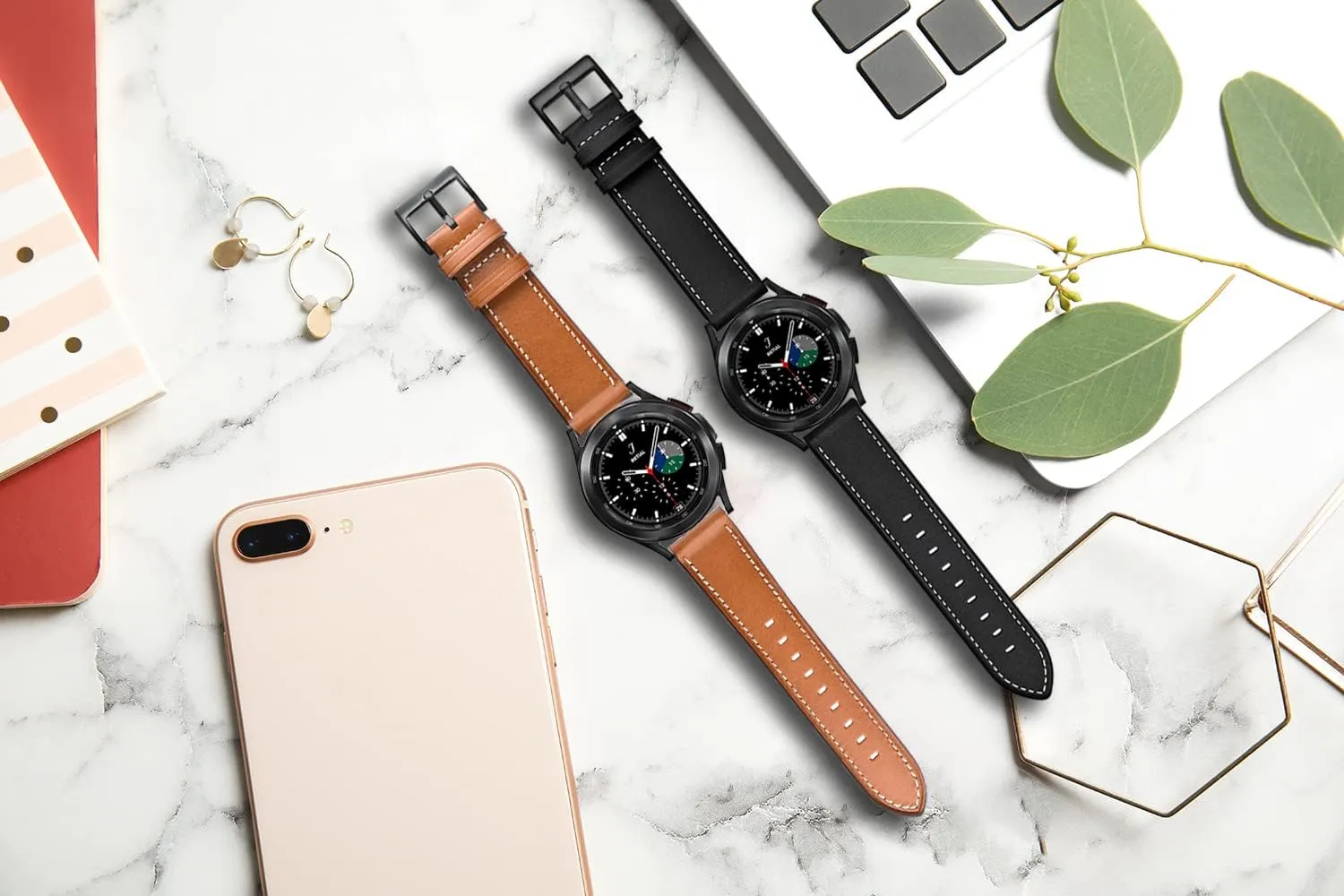 Wristband for Men Women Quick Release Leather Watch Band - Choice of bat suck resemblance thunderous Width -20mm 22mm Watch Bands, Top Layer Cowhide Leather Watch Straps Replacement 