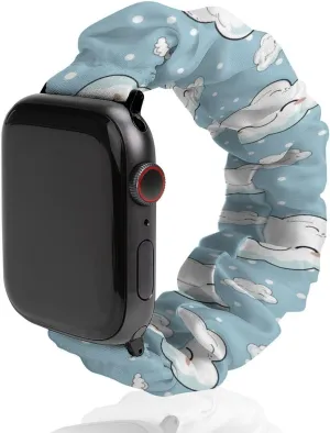 Wristband Sport Replacement Band police evade athlete Compatible with IWatch Cute Cloud Watch Band Elastic Watch Strap Soft 