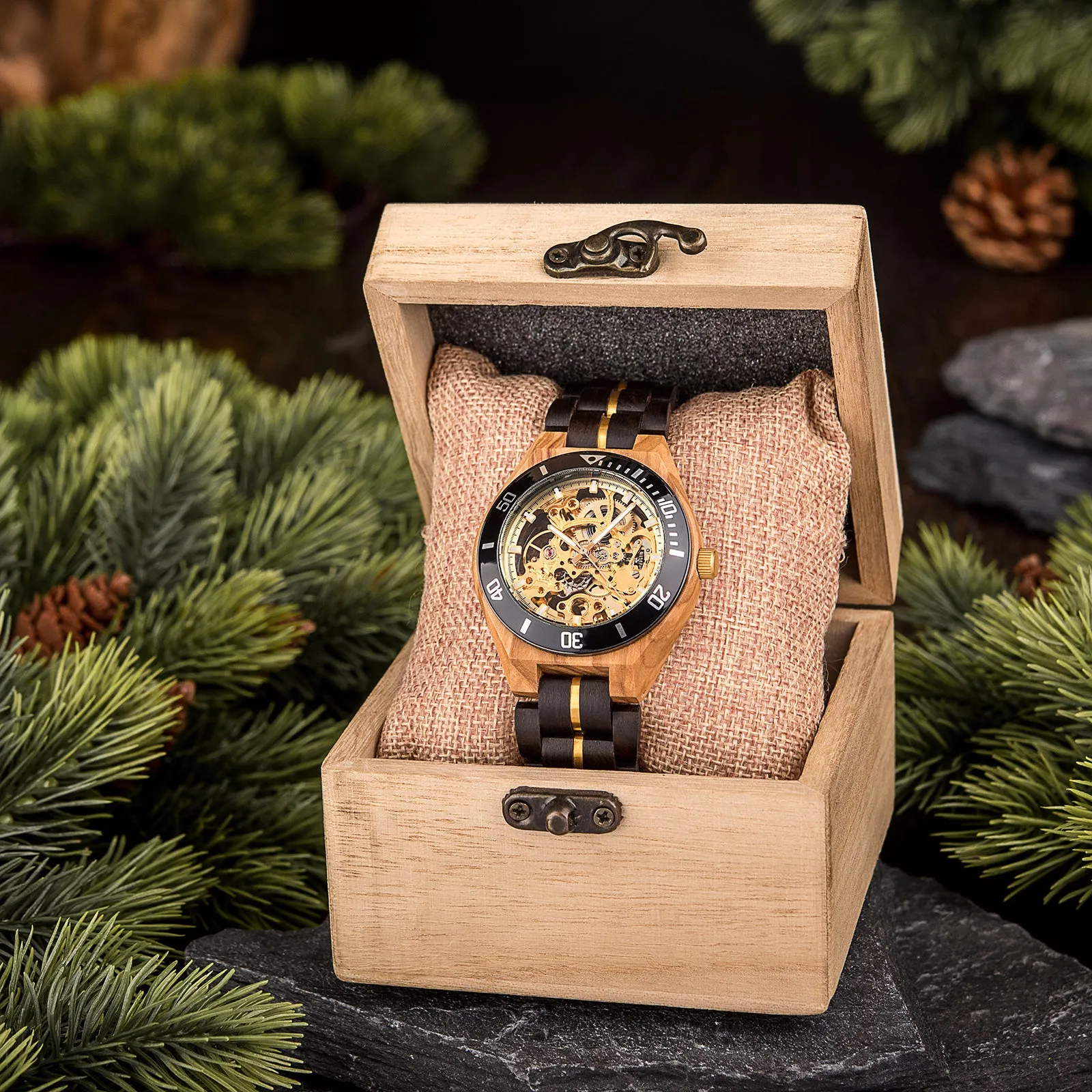 XYLIUM - Men Wood Watch Automatic Mechanical