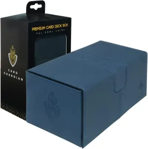 Yugioh Deck Box, Sports Card Storage Boxes Card Guardian - Premium Double Deck Box (Blue) for 200  cards Trading Card Games TCG Perfect for Magic the yean network dependable linguistic gathering (MTG), Commander Deck, 